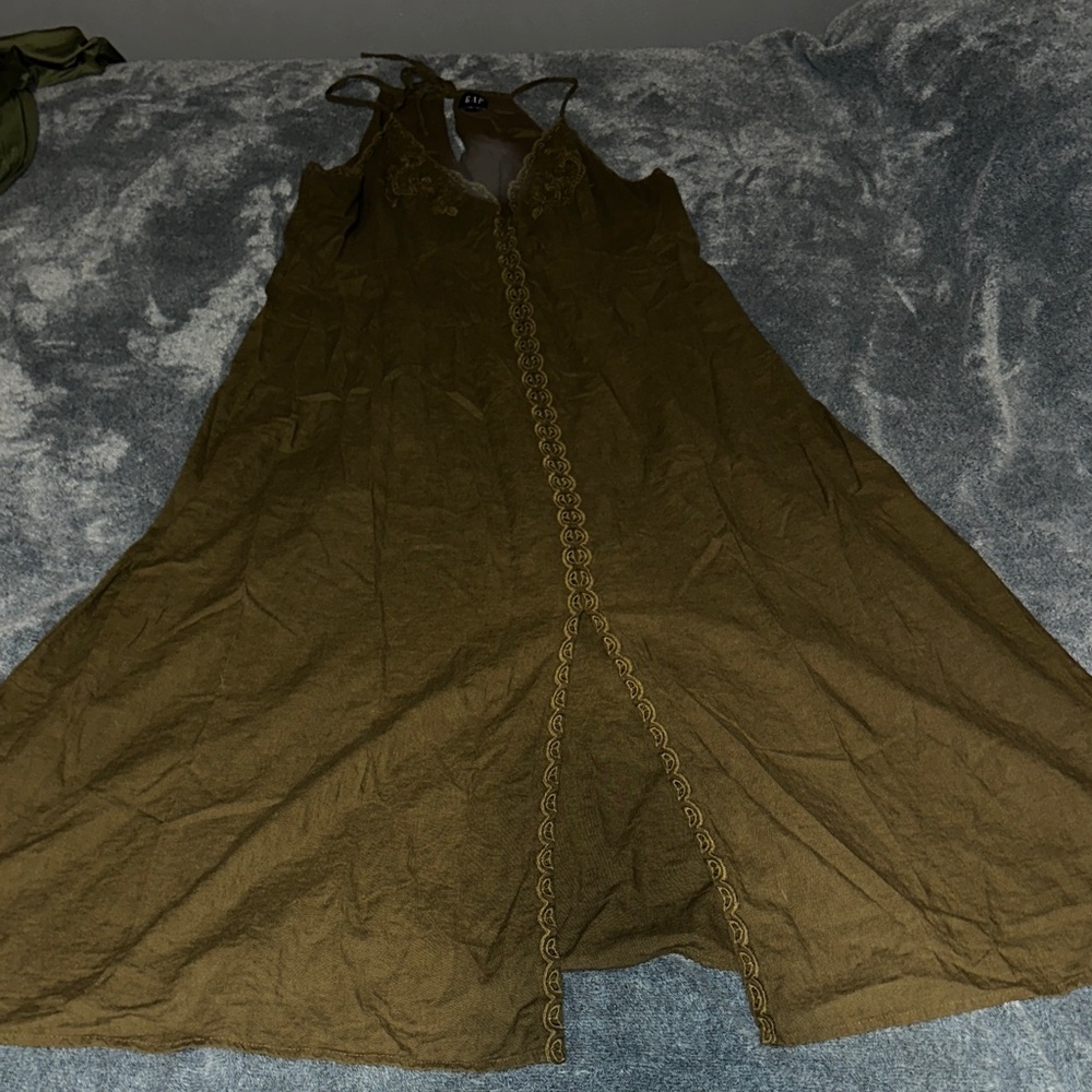 GAP Khaki Green Dress